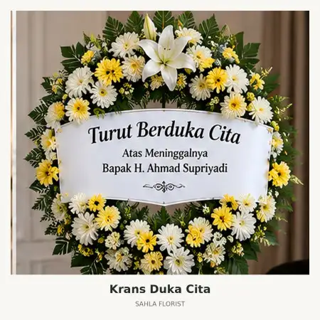Krans Bunga Duka Serang